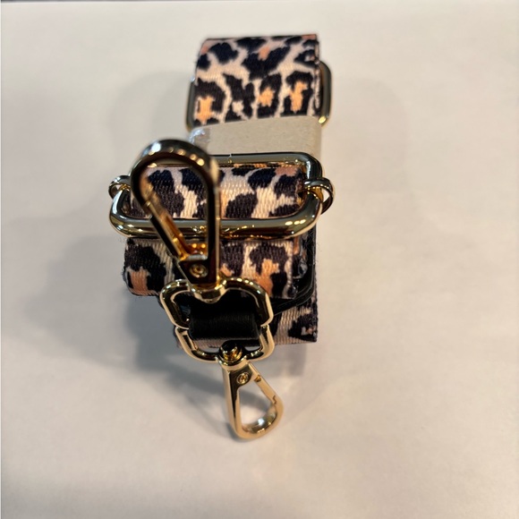 Accessories - Leopard Print Strap with Gold Accents